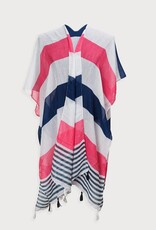 Caracol Paréo de plage - Marine & Rose