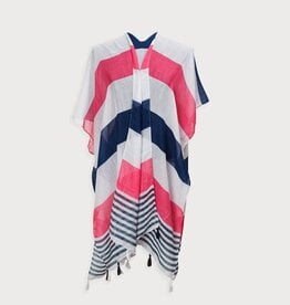 Caracol Paréo de plage - Marine & Rose