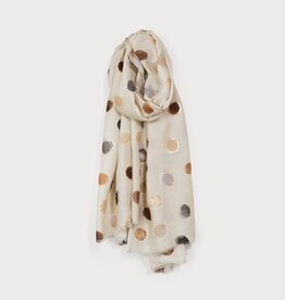 Caracol Foulard #6221 - Ronds multi Beige