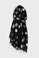 Caracol Foulard #6221 - Ronds multi Noir