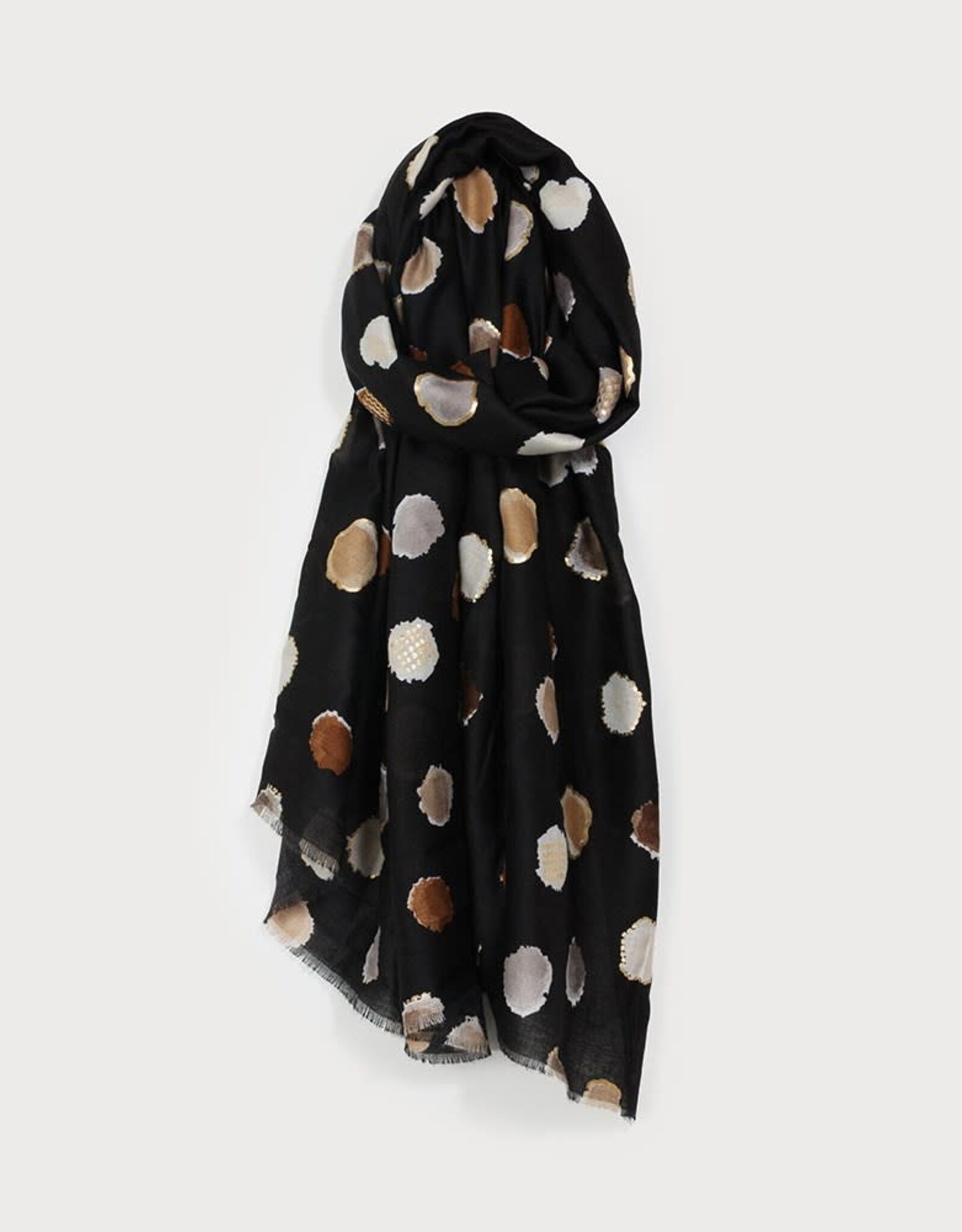 Caracol Foulard #6221 - Ronds multi Noir
