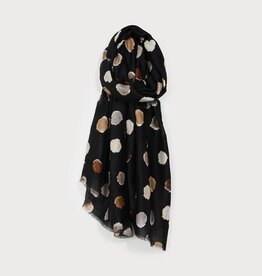Caracol Foulard #6221 - Ronds multi Noir