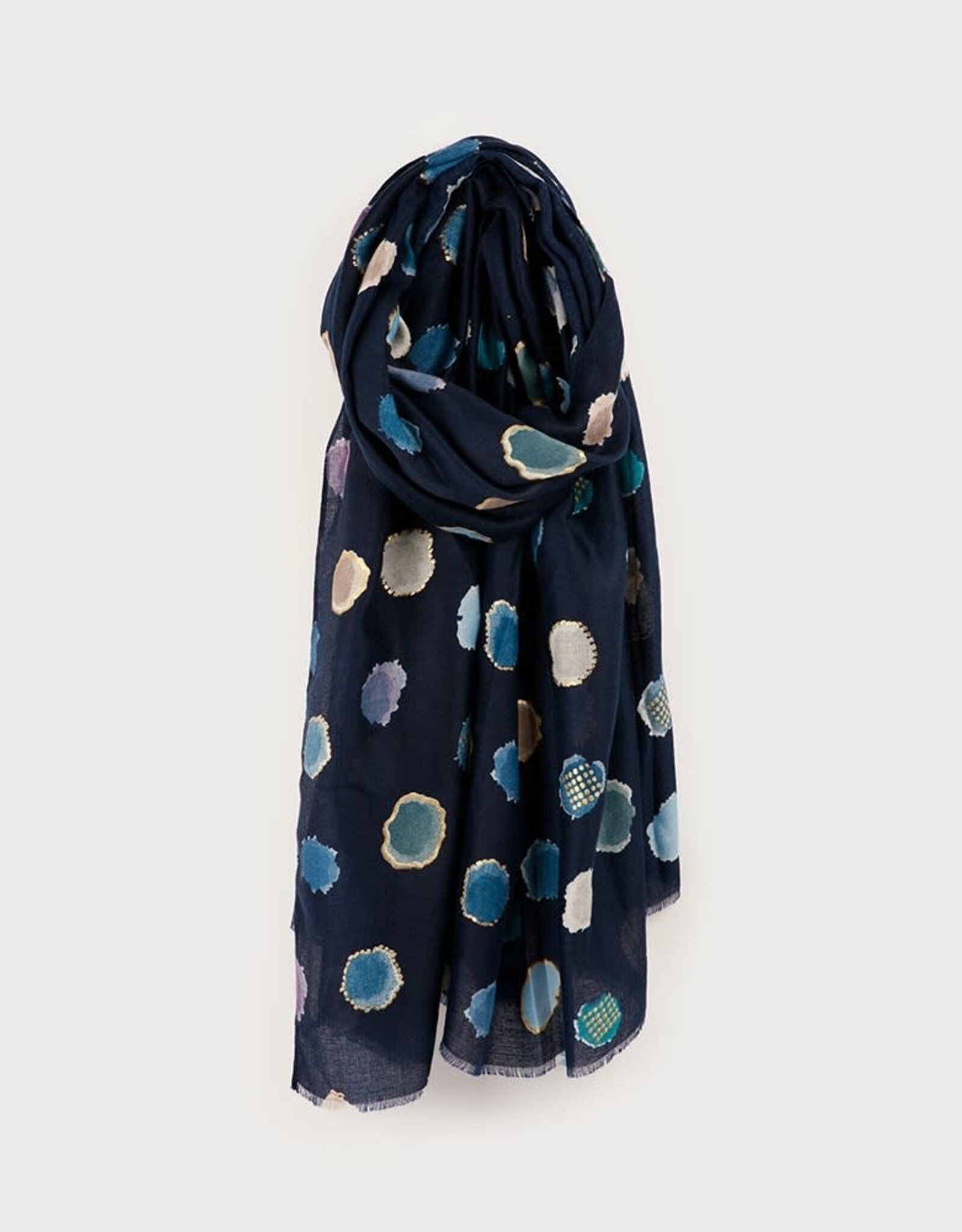 Caracol Foulard #6221 - Ronds multi Marine