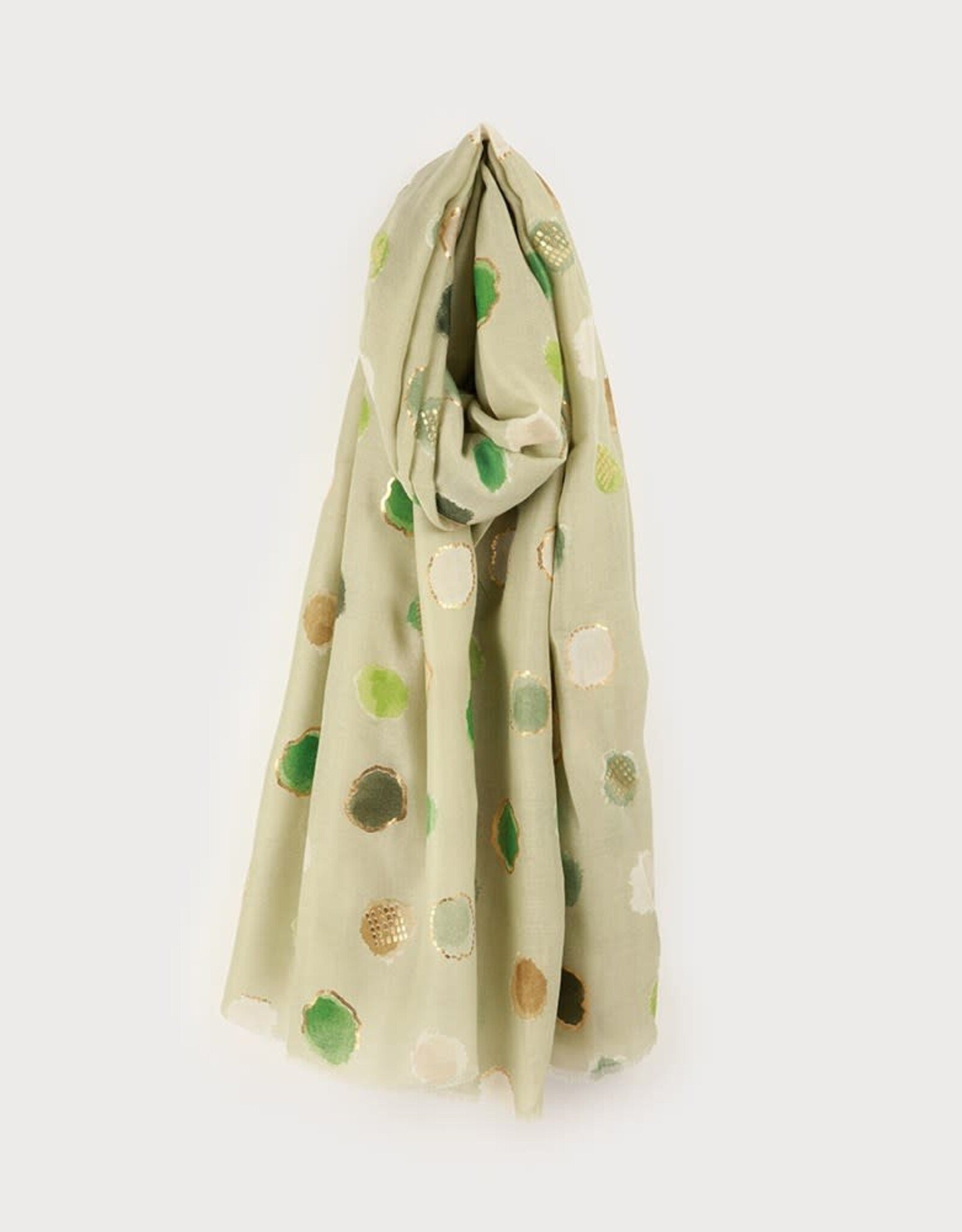 Caracol Foulard #6221 - Ronds multi Sauge