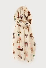 Caracol Foulard chiens - Multi beige
