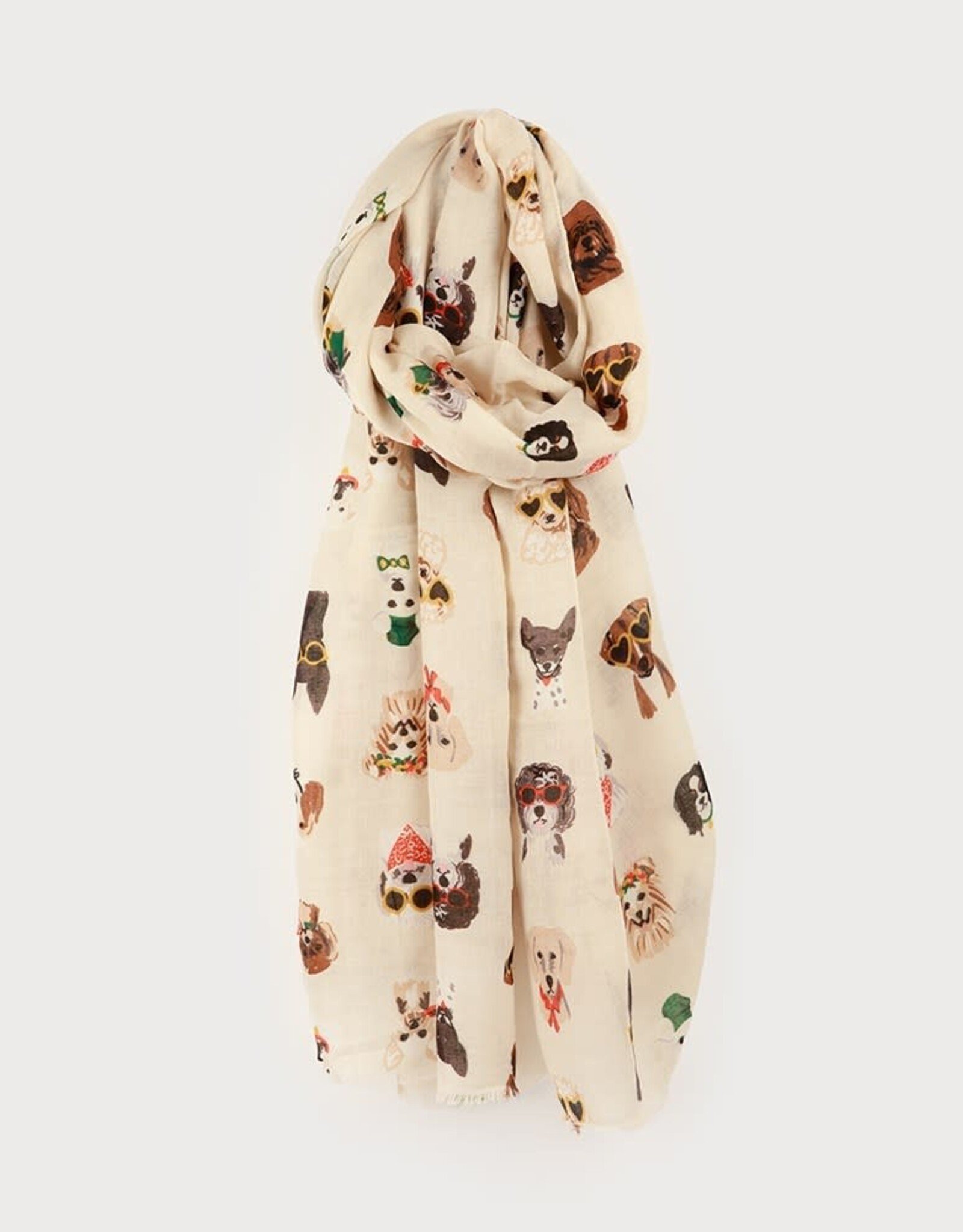 Caracol Foulard chiens - Multi beige