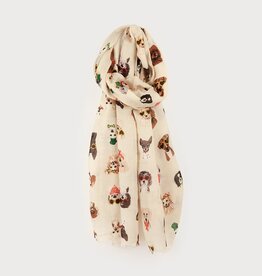 Caracol Foulard chiens - Multi beige