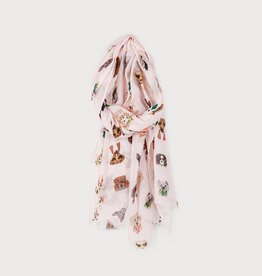 Caracol Foulard chiens - Multi Rose