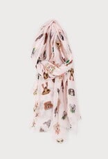 Caracol Foulard chiens - Multi Rose