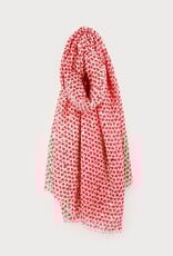 Caracol Foulard mini coeurs - Rouge