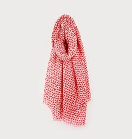 Caracol Foulard mini coeurs - Rouge