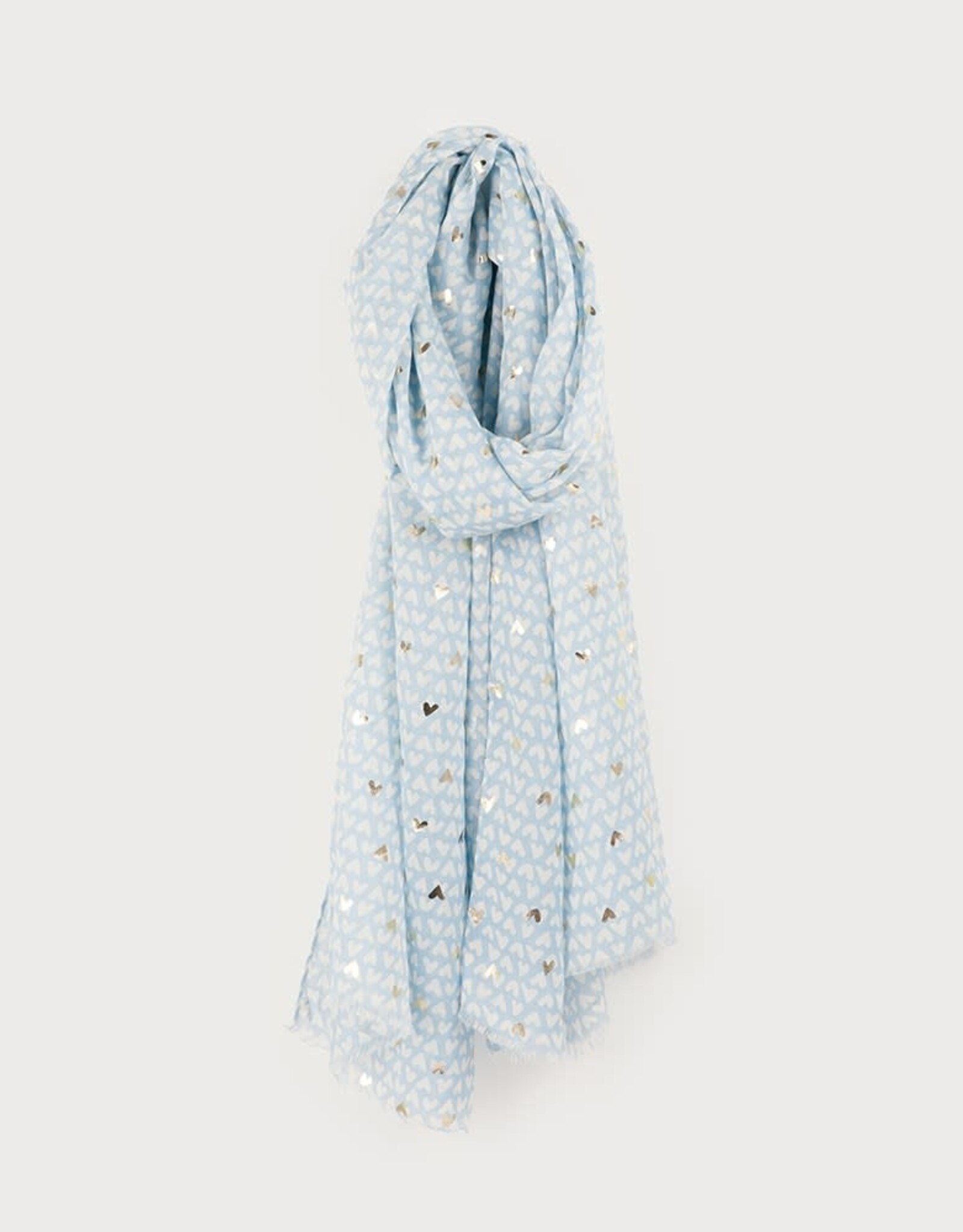 Caracol Foulard mini coeurs - Bleu