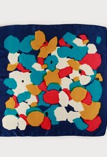 Caracol Petit foulard carré Fleuri - Multi marine