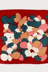 Caracol Petit foulard carré Fleuri - Multi Rouge