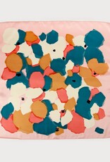 Caracol Petit foulard carré Fleuri - Multi Rose