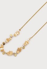 Caracol Collier #1807 Beige - Stainless- Or