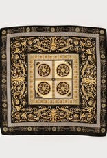 Caracol Petit foulard carré Paisley - Noir
