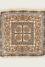Caracol Petit foulard carré Paisley - Crème