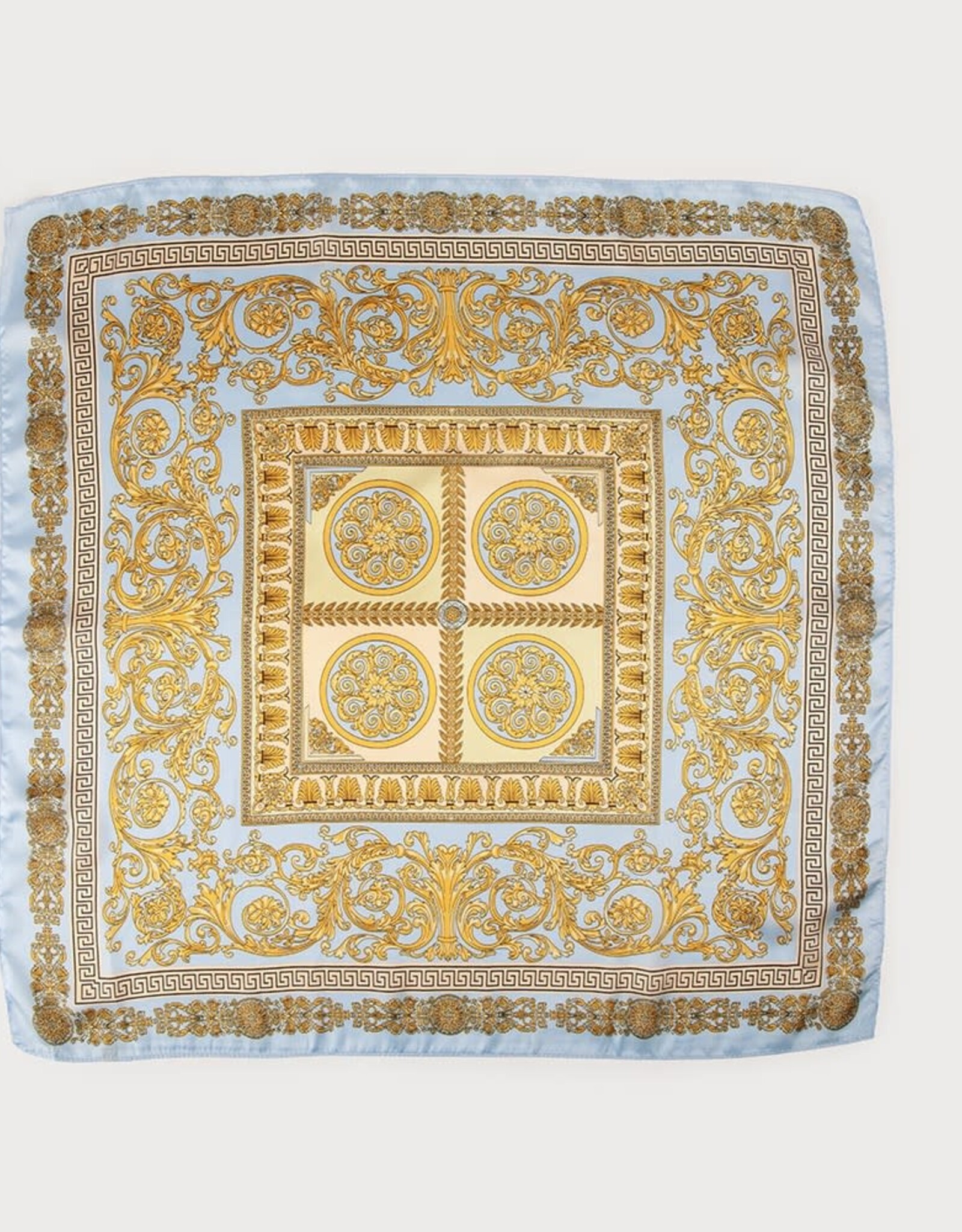 Caracol Petit foulard carré Paisley - Sky