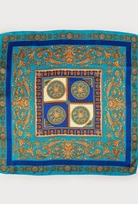 Caracol Petit foulard carré Paisley - Bleu