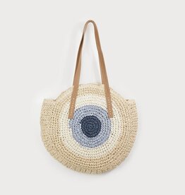 Caracol Sac fourre-tout en raffia - Beige