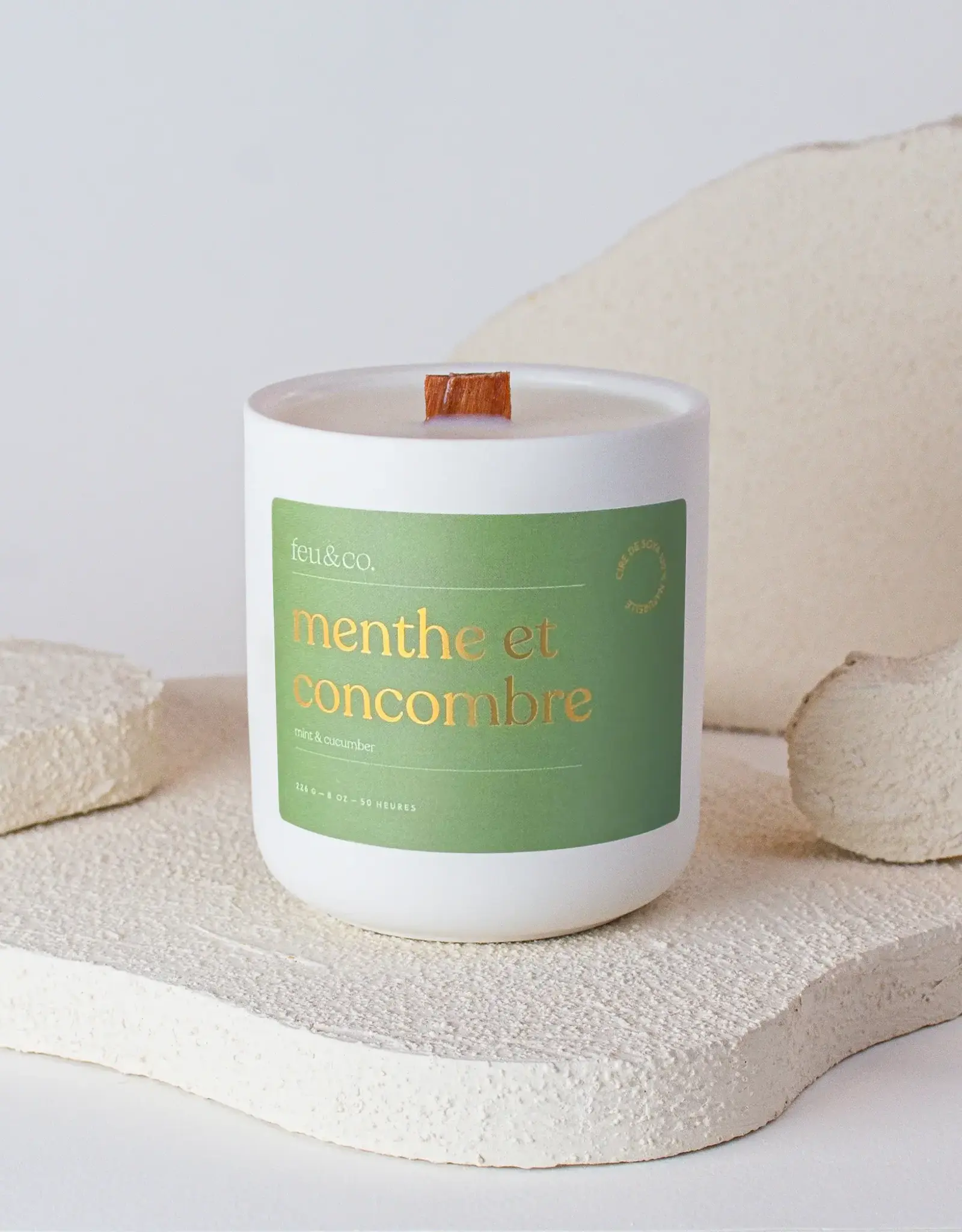 Feu & Co Bougie - Menthe & Concombre