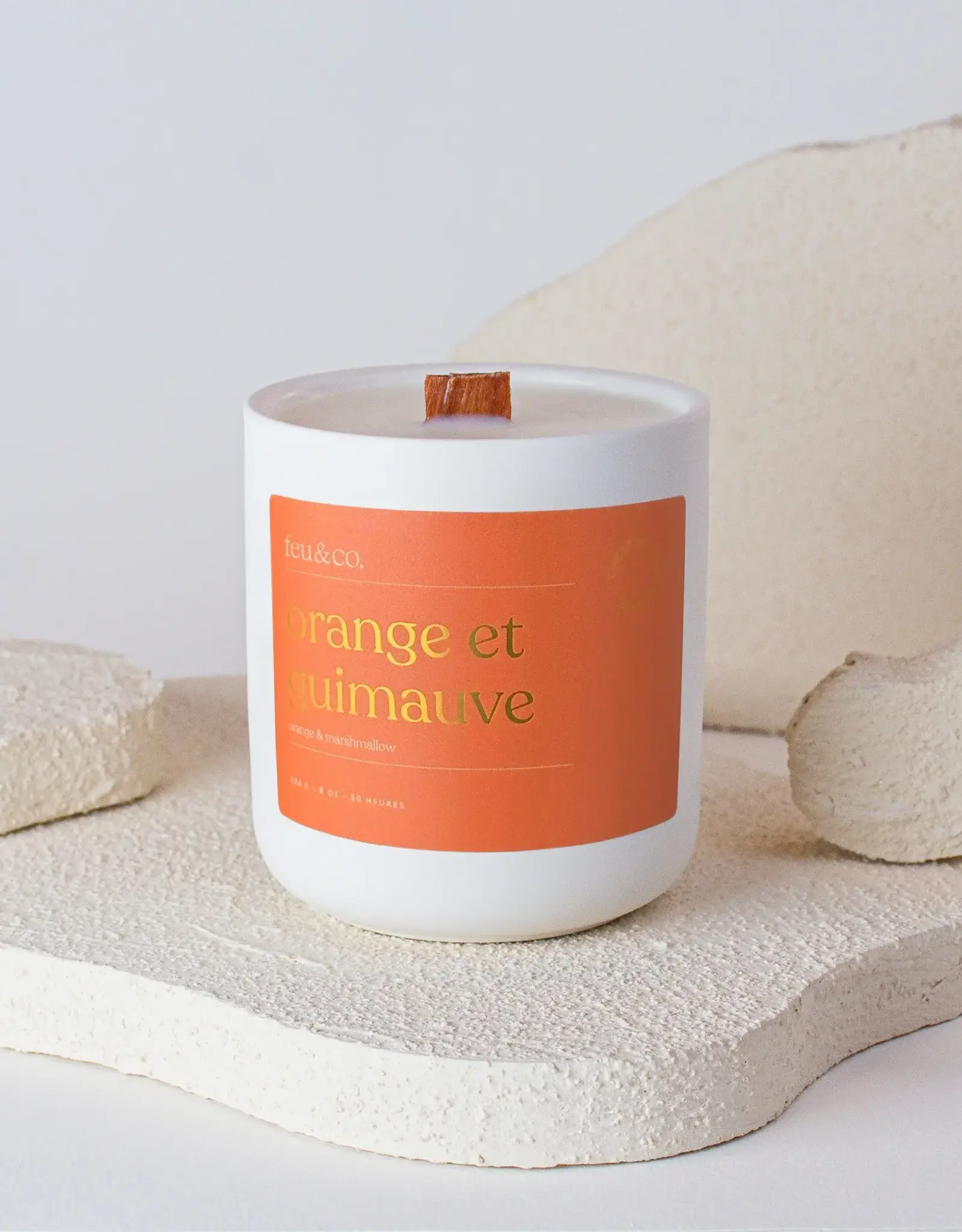 Feu & Co Bougie - Orange & Guimauve