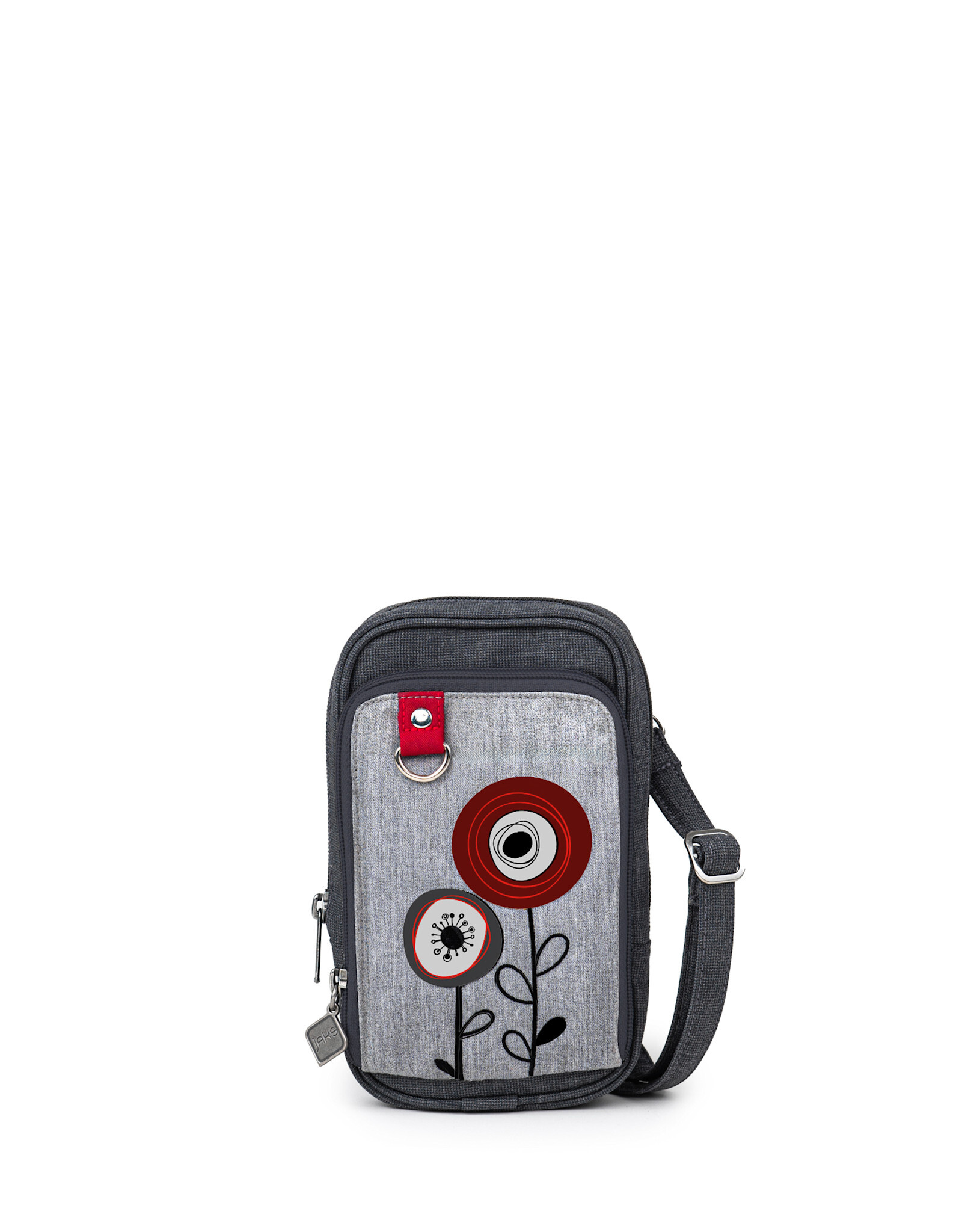 Jak's Petit sac Fleurs - Rouge