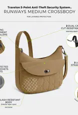 Sac Antivol à bandoulière - Runways  Beige