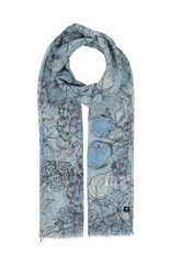 Fraas Foulard Fruits Bleu #524