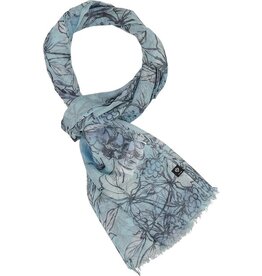 Fraas Foulard Fruits Bleu #524