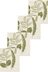 4 Serviettes de Table -Fougère