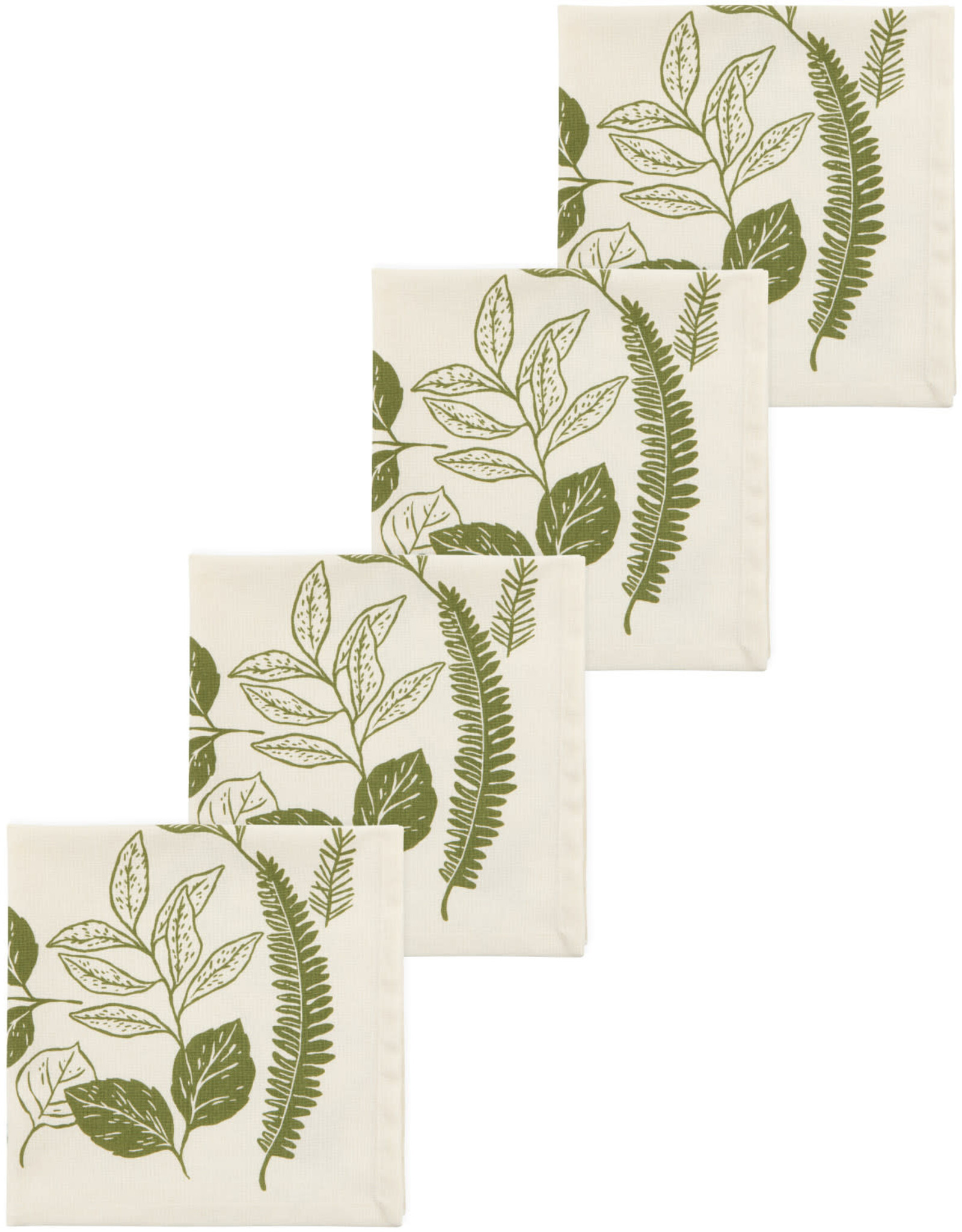 4 Serviettes de Table -Fougère