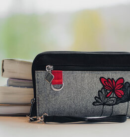 Jak's Grand portefeuille Fleurs #145 - Rouge