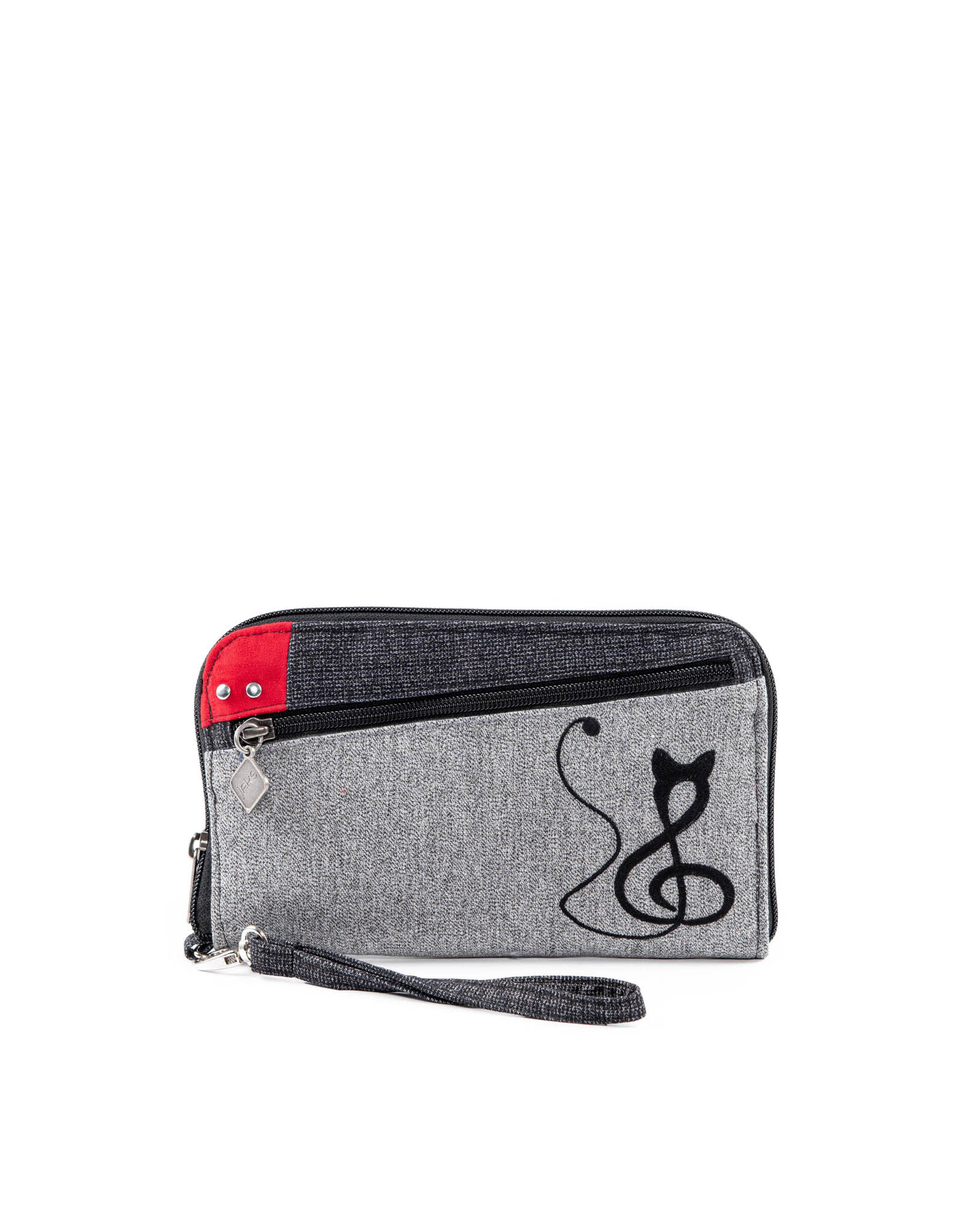 Jak's Grand portefeuille Chat - Rouge