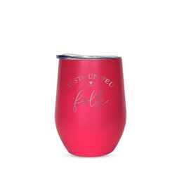 La maison du bar Verre Thermos  - Juste un peu Folle ( Rose)