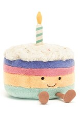 Jellycat Gâteau d'anniversaire Rainbow  - Amuseable