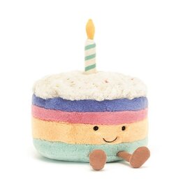 Jellycat Gâteau d'anniversaire Rainbow  - Amuseable