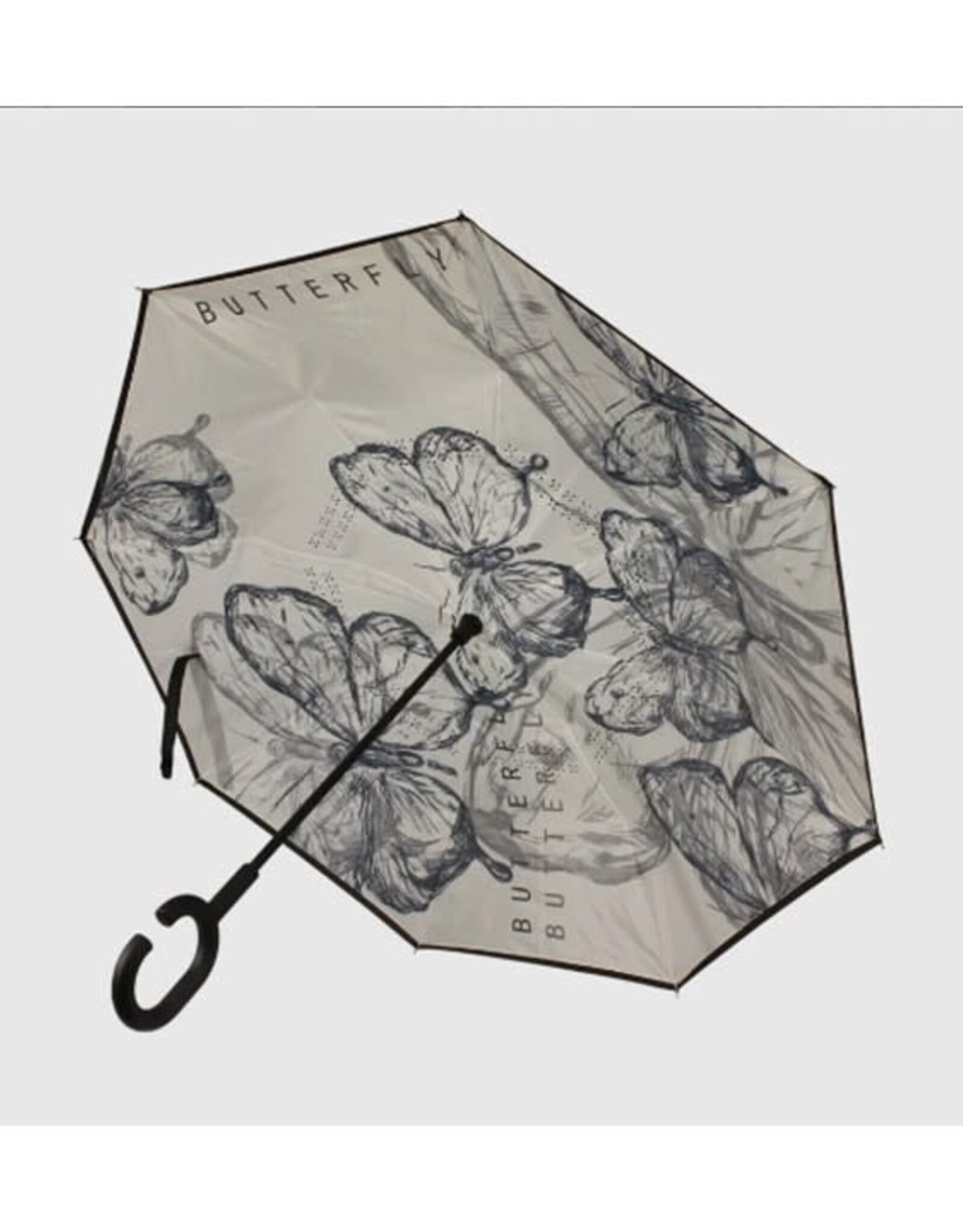 Parapluie - Papillons Greige