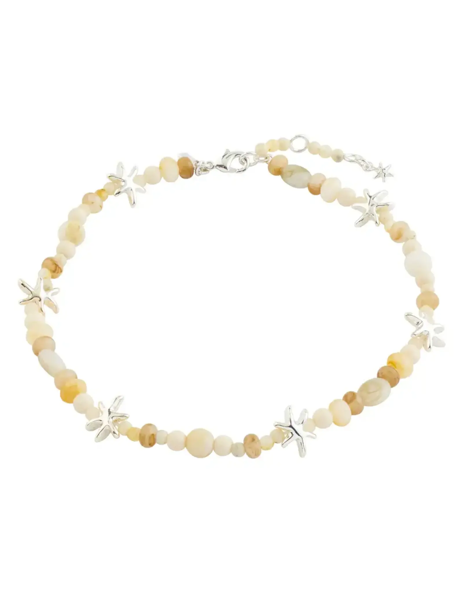 Pilgrim Bracelet cheville  Prism - Blanc & Arg