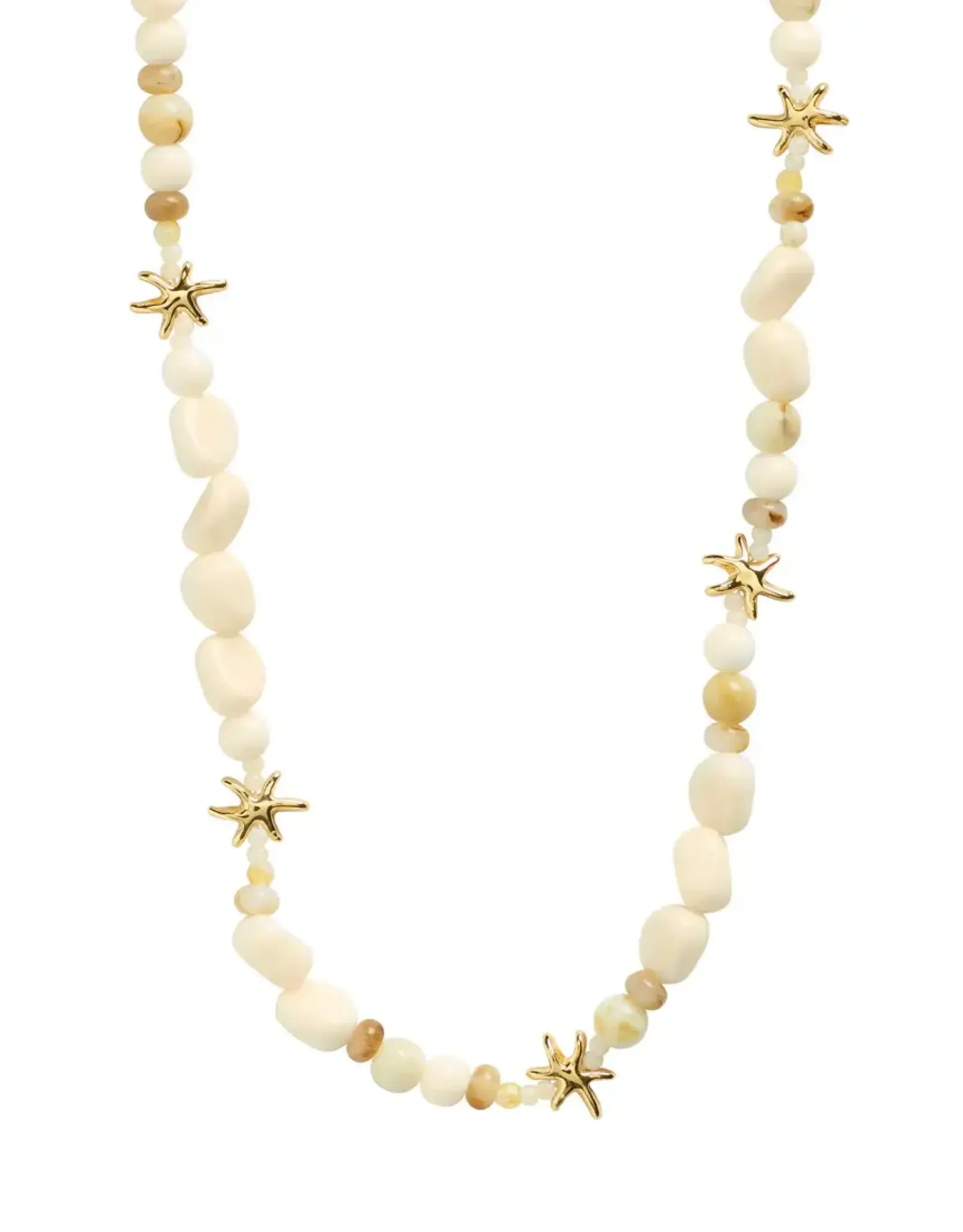 Pilgrim Collier Prism - Blanc & Or