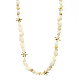 Pilgrim Collier Prism - Blanc & Or