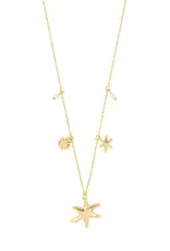 Pilgrim Collier étoile Prism - Or