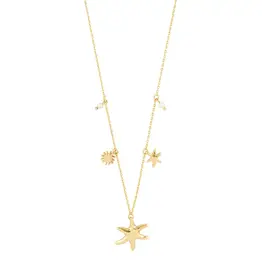 Pilgrim Collier étoile Prism - Or