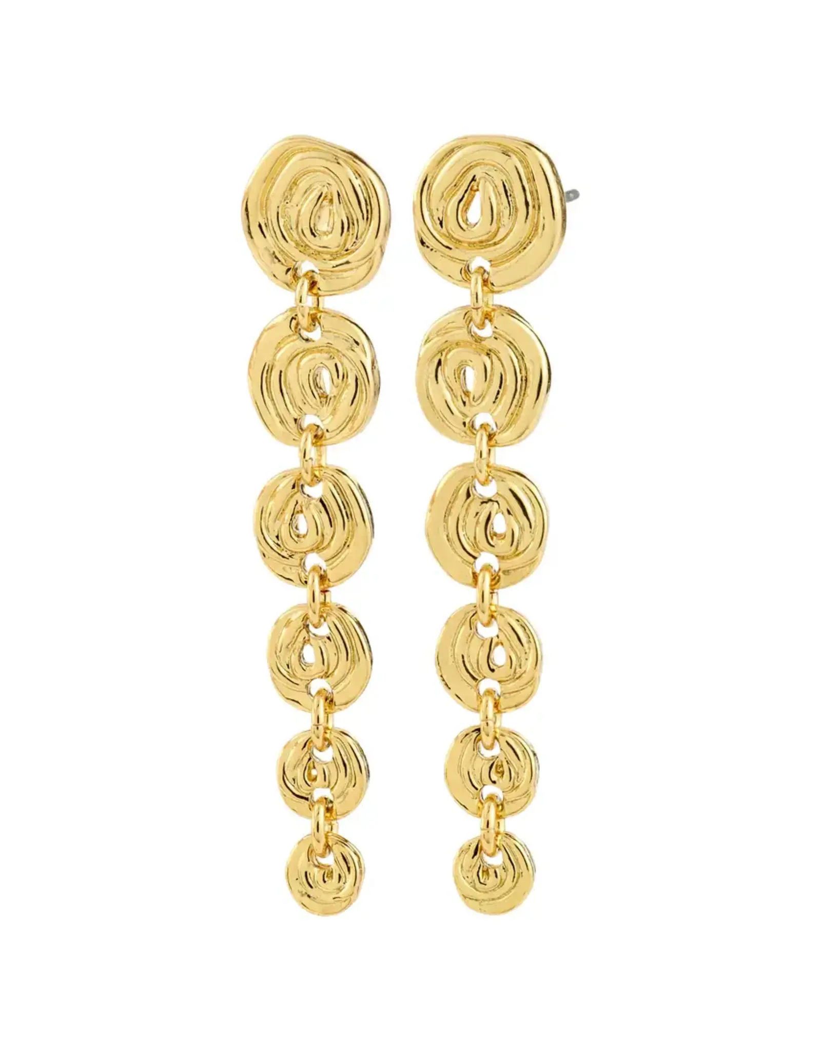 Pilgrim Boucles d'oreilles  Air spirales - Or