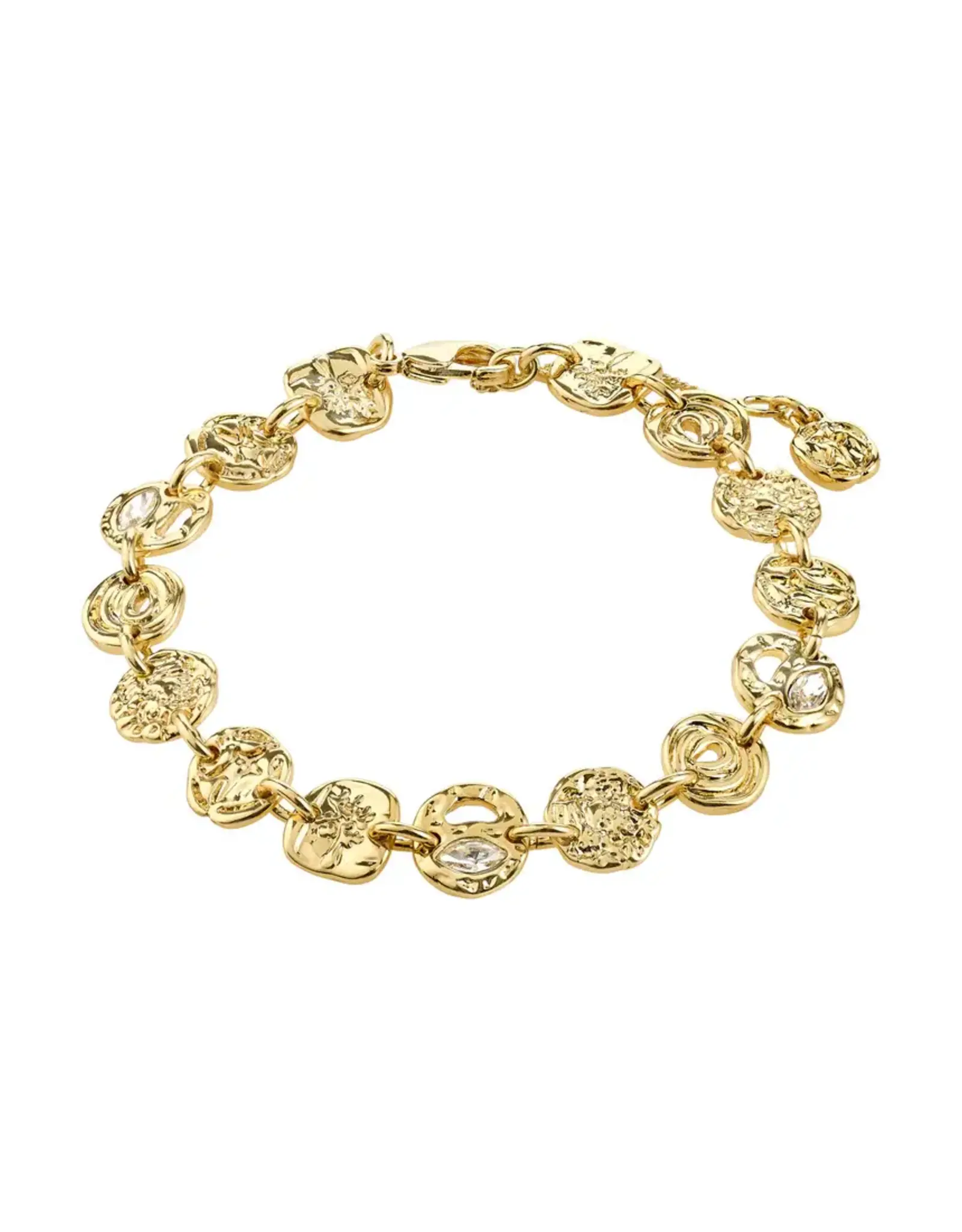 Pilgrim Bracelet Fire cristaux  - Or
