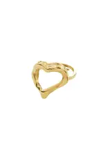 Pilgrim Bague Coeur - Iris Or *WATERPROOF