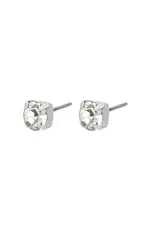 Pilgrim Original stud silver crystal