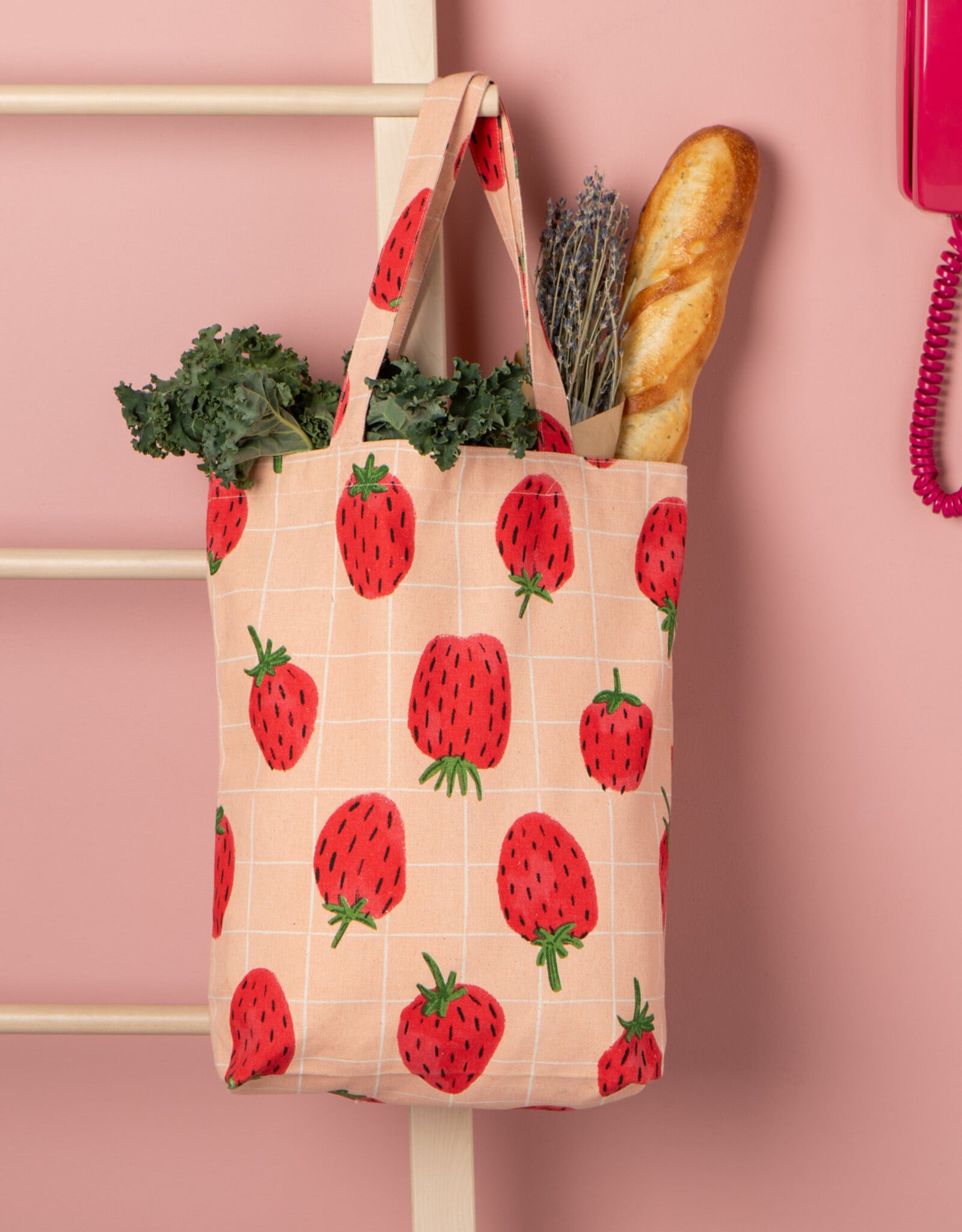 Sac magasinage - Fraise