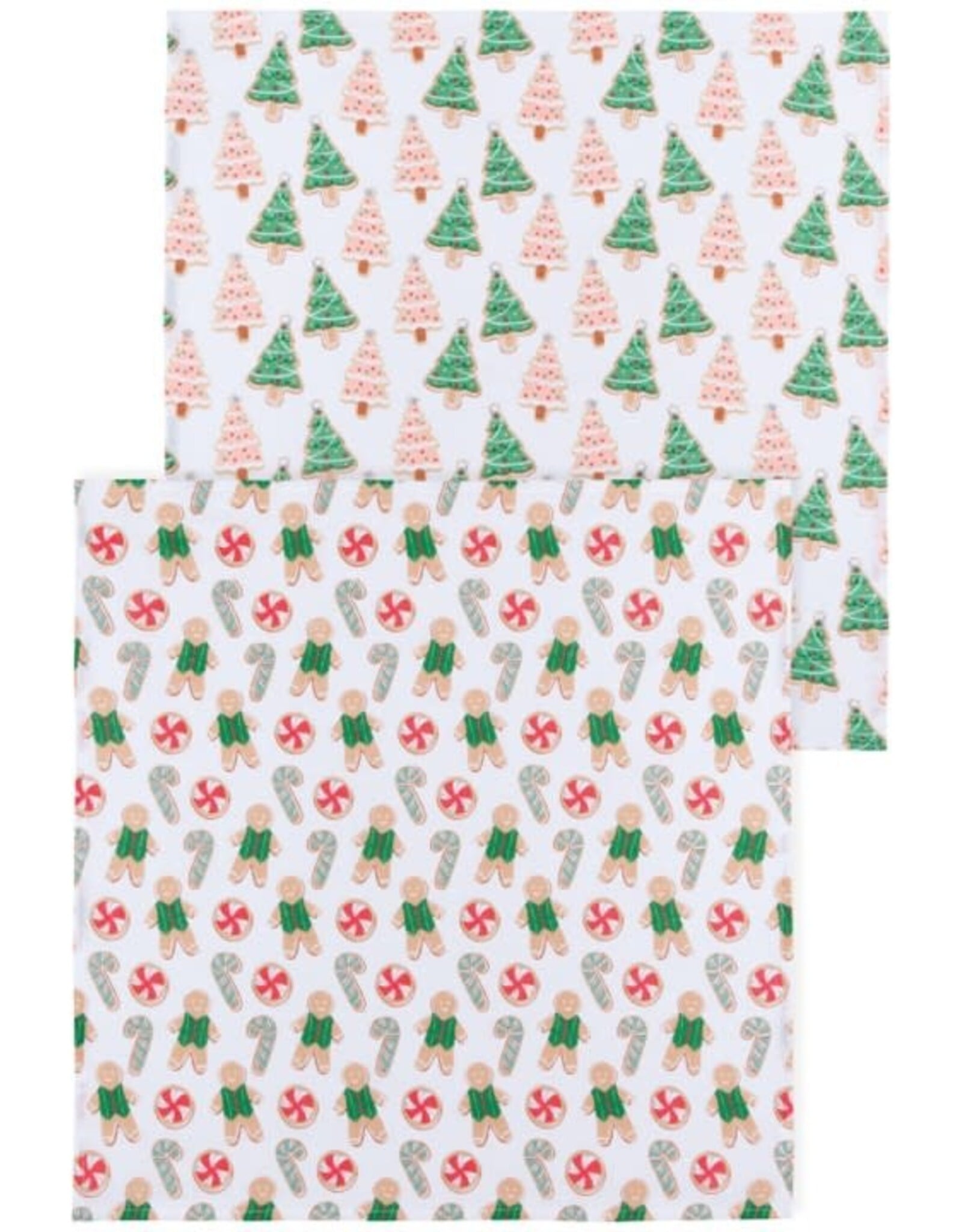 Ens 2 linges - Biscuits de noel